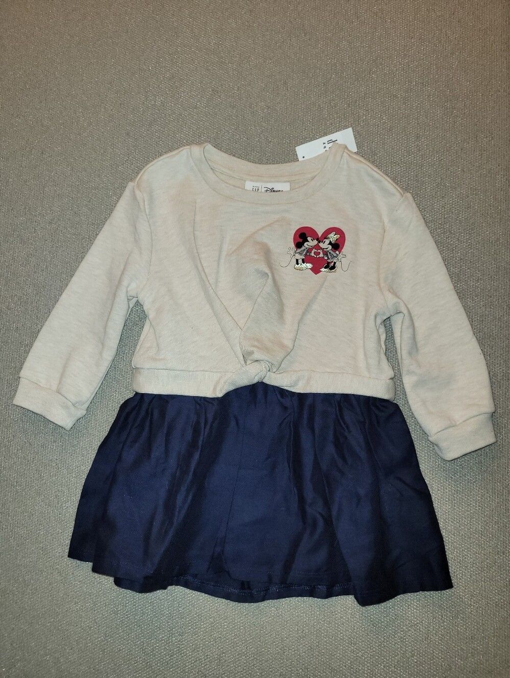 GAP disney Size 3 Years Longsleeve Mickey & Minnie Dress NWT
